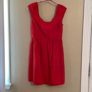 Red business casual dress
